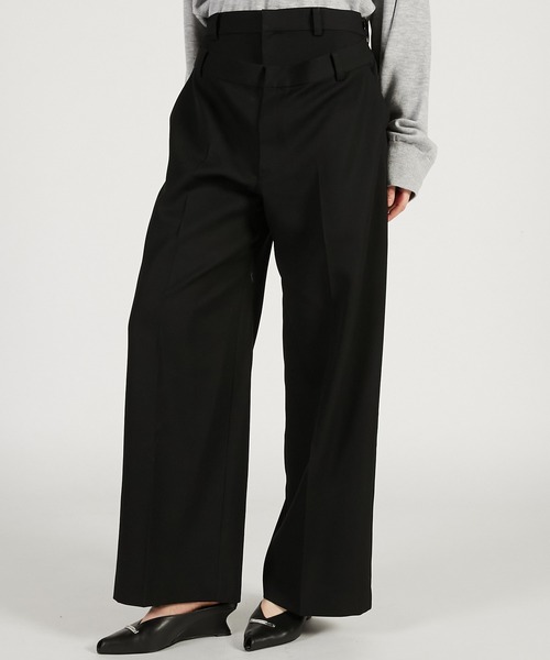 PRANK PROJECT（プランクプロジェクト）の「【2026Spring Pre-Order】ダブルフロントパンツ / Double Front Pants（その他パンツ・レディース・グレー/ブラック/ベージュ・36/38）」の7枚目の写真