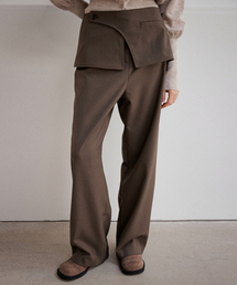 OURO（アウロ）の「LAYERED FLAP PANTS [ KHAKI ]（スラックス）」