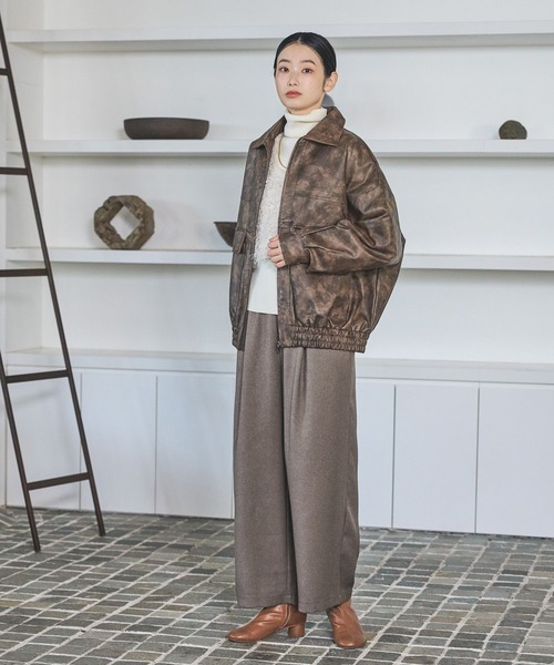 LAKOLE（ラコレ）の「フリンジシャギーベスト / 634875（ベスト・レディース・アイボリー/ブラック/グリーン・FREE）」の5枚目の写真