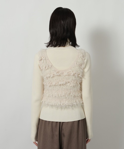 フリンジシャギーベスト / 634875（ベスト）｜LAKOLE（ラコレ）の