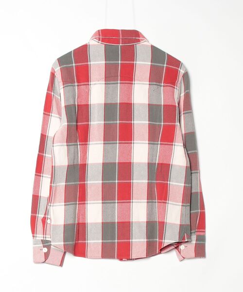 TMT（ティーエムティー）の「【TMT/ティーエムティー】HEAVY TWILL PLAID SHIRTS（シャツ/ブラウス・メンズ・レッド/グリーン・SMALL）」の3枚目の写真
