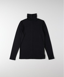 Right-on | 【HONEYSUCKLE ROSE】調温ハイネック長袖Tシャツ (温度調整 / ストレッチ / シンプルデザイン / ミニマリズム)(Tシャツ/カットソー)