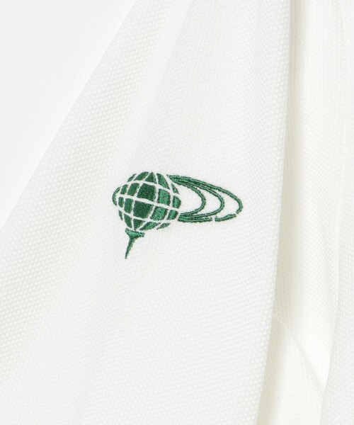 BEAMS GOLF(ビームスゴルフ)の「ORANGE LABEL / YARD 鹿の子 ロングスリーブ ポロシャツ(吸水速乾・UVカット)(ポロシャツ・メンズ・ホワイト/ブラック・M/L/XL/S)」の19枚目の写真