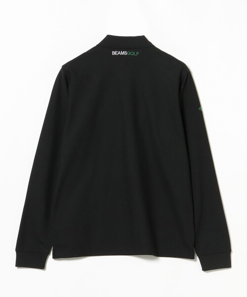 BEAMS GOLF(ビームスゴルフ)の「ORANGE LABEL / YARD 鹿の子 ロングスリーブ ポロシャツ(吸水速乾・UVカット)(ポロシャツ・メンズ・ホワイト/ブラック・M/L/XL/S)」の6枚目の写真