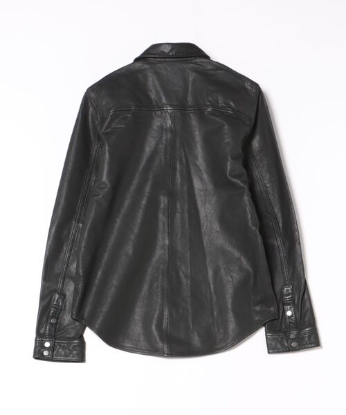 ALLSAINTS(オールセインツ)の「IRWIN LEATHER SHIRT | IRWIN レザー シャツ(シャツ/ブラウス・メンズ・ブラック・M/L/S/XS)」の10枚目の写真