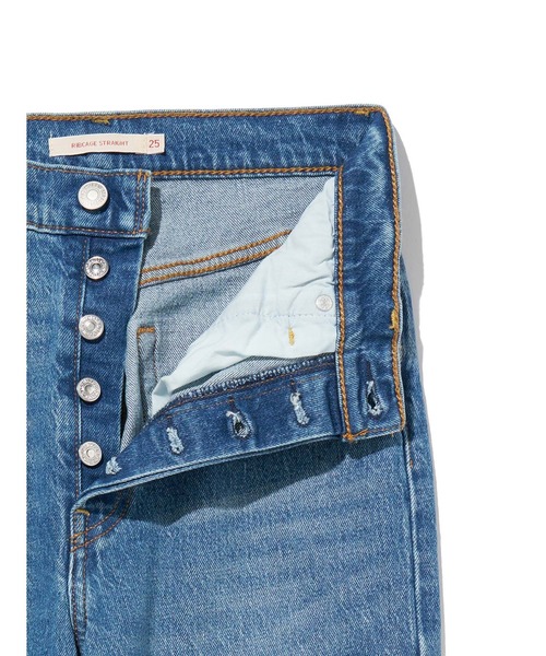 Levi's(リーバイス)の「Levi's/リーバイス RIBCAGE ストレートジーンズ ミディアムインディゴ(デニムパンツ・レディース・インディゴブルー・28inch/27inch/26inch/23inch)」の6枚目の写真
