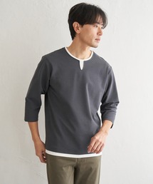 【抗菌防臭】GOKU楽冷感7分袖キーネック