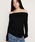 SLY�i�X���C�j�́u�y2026SS�V��zOFF SHOULDER TUCK TOPS �I�t�V�����_�[ �^�b�N �g�b�v�X �t���iT�V���c/�J�b�g�\�[�j�v�b�u���b�N