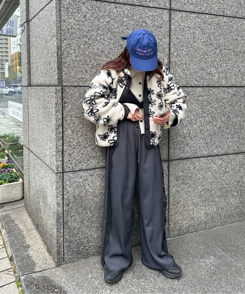 PILIT(ピリット)の「ピンタックレース付きパンツ(その他パンツ・レディース・チャコールグレー/ブラック・MEDIUM)」の10枚目の写真