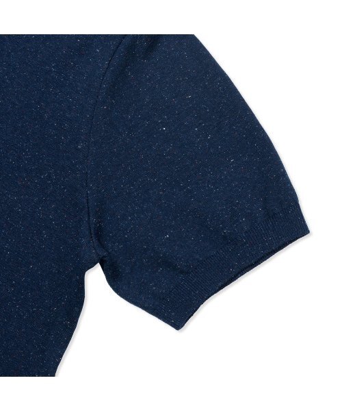 PRODESHIRT（プロデシャツ）の「ヴィンテージソフトリネンオープンカラーニット（ミッドナイト）（ニット/セーター・メンズ・その他・M/L/XL）」の3枚目の写真