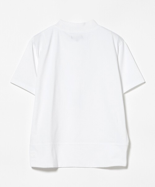 BEAMS GOLF（ビームスゴルフ）の「〈WOMEN〉B.G.THREE / ALL-TIME ストレッチ 天竺 モックネック シャツ（LV.1）（スウェット・レディース・ホワイト/ブラック/ネイビー・LARGE/MEDIUM）」の5枚目の写真
