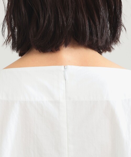 Demi-Luxe BEAMS(デミルクス ビームス)の「ボートネック シャツ(シャツ/ブラウス・レディース・ホワイト/サックスブルー・ONE SIZE)」の16枚目の写真