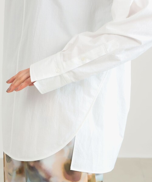 Demi-Luxe BEAMS(デミルクス ビームス)の「ボートネック シャツ(シャツ/ブラウス・レディース・ホワイト/サックスブルー・ONE SIZE)」の14枚目の写真