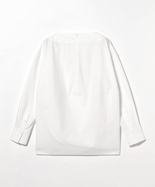 Demi-Luxe BEAMS(デミルクス ビームス)の「ボートネック シャツ(シャツ/ブラウス・レディース・ホワイト/サックスブルー・ONE SIZE)」の12枚目の写真