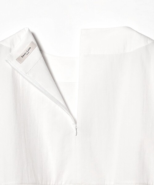 Demi-Luxe BEAMS(デミルクス ビームス)の「ボートネック シャツ(シャツ/ブラウス・レディース・ホワイト/サックスブルー・ONE SIZE)」の11枚目の写真