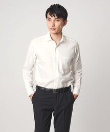 green label relaxing | コットン フレンチツイル ワイドカラー ドレスシャツ -形態安定-(ビジネスシャツ)