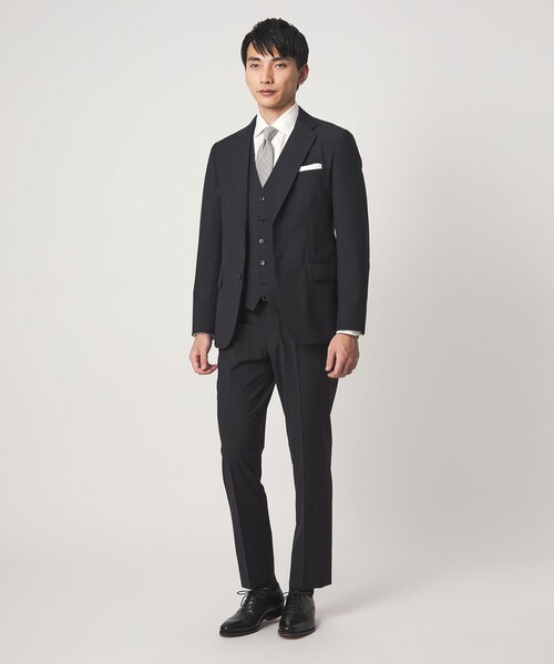 green label relaxing（グリーンレーベルリラクシング）の「コットン フレンチツイル ワイドカラー ドレスシャツ -形態安定-（ビジネスシャツ・メンズ・ホワイト・40cm/42cm/43cm/38cm/41cm/37cm/39cm）」の3枚目の写真