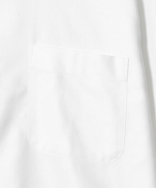 green label relaxing（グリーンレーベルリラクシング）の「コットン フレンチツイル ワイドカラー ドレスシャツ -形態安定-（ビジネスシャツ・メンズ・ホワイト・40cm/42cm/43cm/38cm/41cm/37cm/39cm）」の12枚目の写真