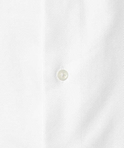 green label relaxing（グリーンレーベルリラクシング）の「コットン フレンチツイル ワイドカラー ドレスシャツ -形態安定-（ビジネスシャツ・メンズ・ホワイト・40cm/42cm/43cm/38cm/41cm/37cm/39cm）」の13枚目の写真