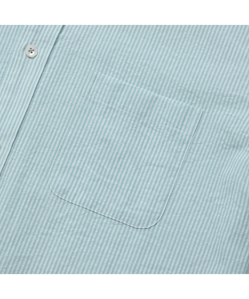 PRODESHIRT（プロデシャツ）の「E-460 カプリオックスフォードシャツ（グリーンストライプ）（シャツ/ブラウス・メンズ・その他・M/XL/L）」の5枚目の写真