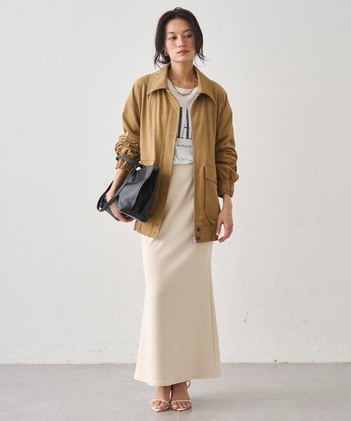 LOUNGEDRESS(ラウンジドレス)の「カットジョーゼットマーメイドスカート(スカート・レディース・ブラック/アイボリー/ライトベージュ・SMALL/MEDIUM)」の22枚目の写真