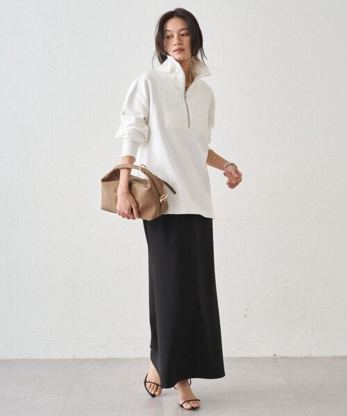 LOUNGEDRESS（ラウンジドレス）の「カットジョーゼットマーメイドスカート（スカート・レディース・ブラック/アイボリー・SMALL/MEDIUM）」の14枚目の写真