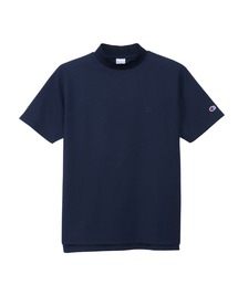 モックネック」に該当するブルー・ネイビー/青色系のメンズ