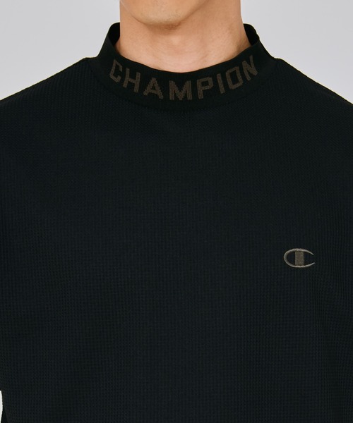 Champion Golf（チャンピオンゴルフ）の「【Champion/チャンピオン】メンズ GOLF ショートスリーブモックネックシャツ（Tシャツ/カットソー・メンズ・ネイビー/ブラック/レッド/オフホワイト・X-LARGE/LARGE/MEDIUM）」の8枚目の写真