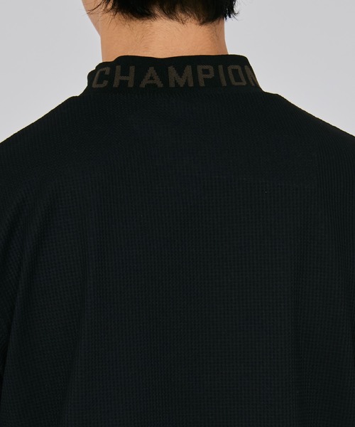 Champion Golf（チャンピオンゴルフ）の「【Champion/チャンピオン】メンズ GOLF ショートスリーブモックネックシャツ（Tシャツ/カットソー・メンズ・ネイビー/ブラック/レッド/オフホワイト・X-LARGE/LARGE/MEDIUM）」の10枚目の写真