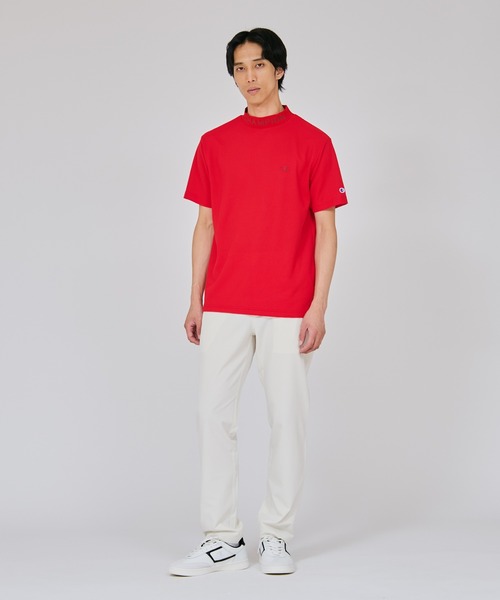 Champion Golf（チャンピオンゴルフ）の「【Champion/チャンピオン】メンズ GOLF ショートスリーブモックネックシャツ（Tシャツ/カットソー・メンズ・ネイビー/ブラック/レッド/オフホワイト・X-LARGE/LARGE/MEDIUM）」の21枚目の写真