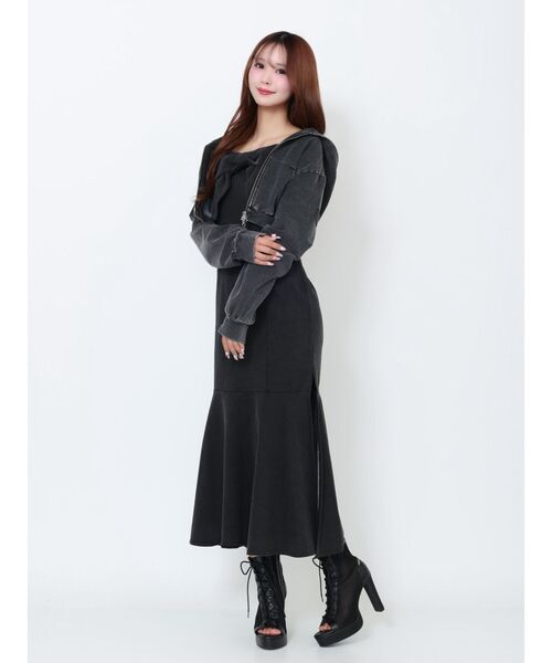 EATME（イートミー）の「BIGリボンマーメイドワンピース（ワンピース・レディース・ブルー/ブラック・FREE）」の20枚目の写真