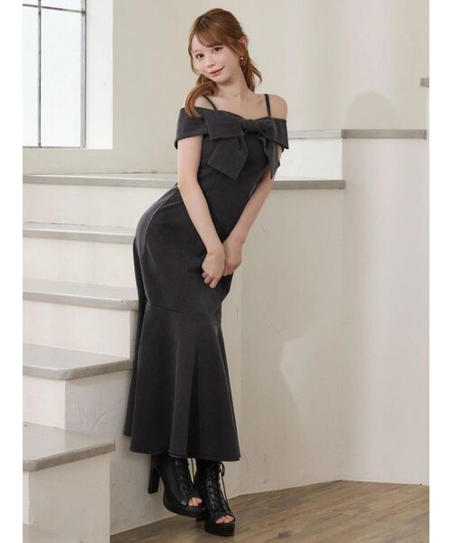 EATME（イートミー）の「BIGリボンマーメイドワンピース（ワンピース・レディース・ブルー/ブラック・FREE）」の22枚目の写真