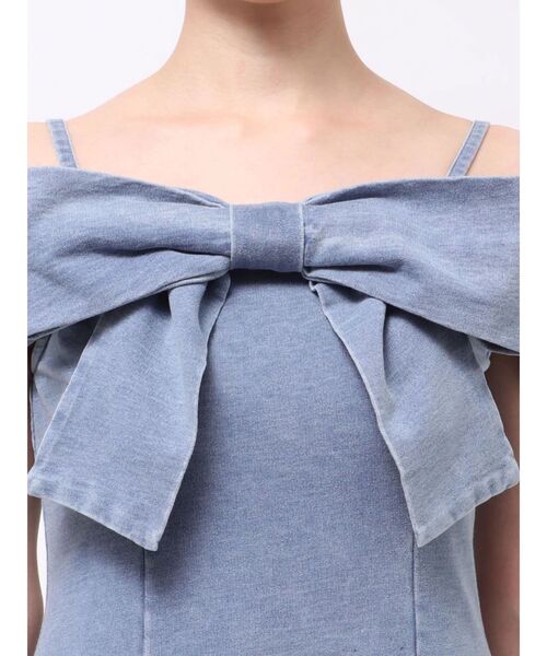 EATME（イートミー）の「BIGリボンマーメイドワンピース（ワンピース・レディース・ブルー/ブラック・FREE）」の7枚目の写真