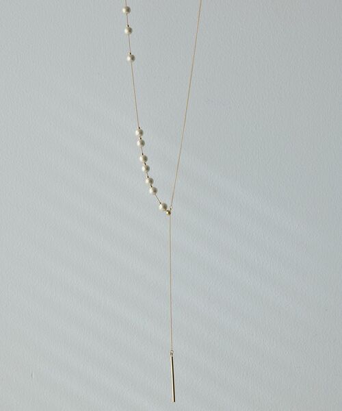 YECCA VECCA(イェッカヴェッカ)の「2wayコットンパールスライドラリエット(ネックレス・レディース・シルバー/ゴールド・FREE)」の4枚目の写真