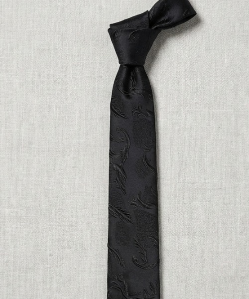 REBALANCE(リバランス)の「柄入りブラックネクタイ(ネクタイ・メンズ・A/H/J/O/Q/X/C/D/E/F/S/T/U/V/W/K/L/M/N/B/G/I/P/R・FREE)」の12枚目の写真