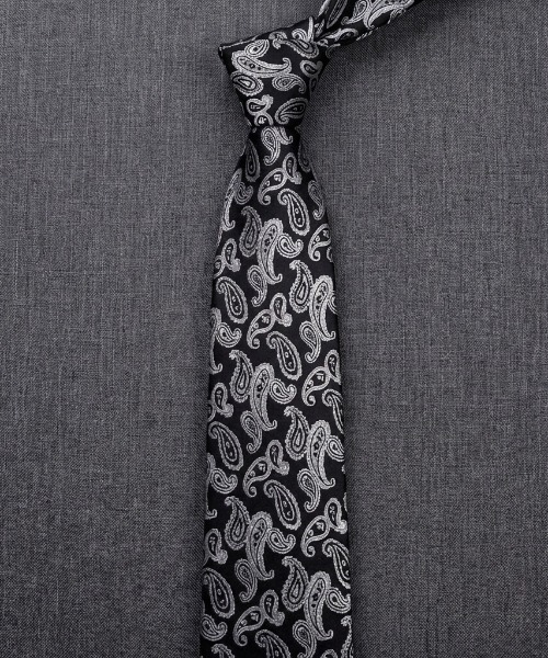 REBALANCE(リバランス)の「柄入りブラックネクタイ(ネクタイ・メンズ・A/H/J/O/Q/X/C/D/E/F/S/T/U/V/W/K/L/M/N/B/G/I/P/R・FREE)」の15枚目の写真