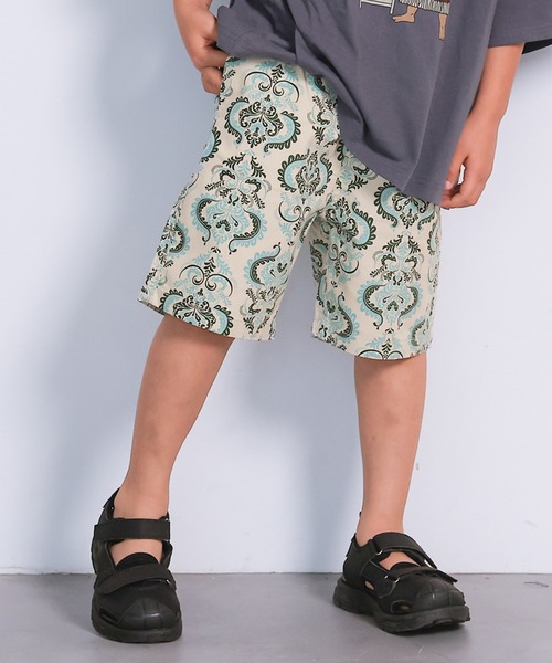 Life Support Products(ライフサポートプロダクツ)の「総柄ショートパンツ(その他パンツ・キッズ・ブラック/ピンク/ストライプ/オフホワイト/ブルー/カモフラージュ/キナリ/アイボリー/ライトブルー/マルチ・110/100/95/90/80/140/130/120/150)」の4枚目の写真