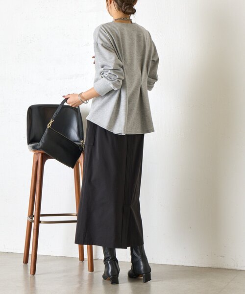 Jena espace merveilleux(ジェナ エスパスメルヴェイユ)の「バックタックプルオーバー(Tシャツ/カットソー・レディース・ネイビー/アイボリー/グレー・FREE)」の19枚目の写真
