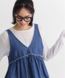 Right-on | 【HONEYSUCKLE ROSE】シアー クルーネック 長袖Tシャツ (トレンド透け感 / レイヤードスタイル / カジュアルコーデ)(その他トップス)