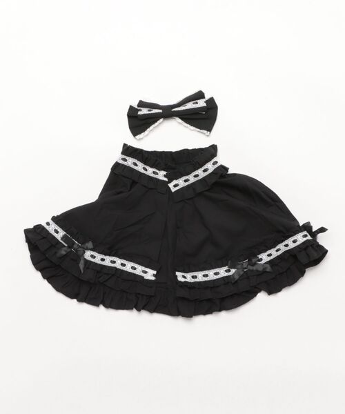 BODYLINE（ボディライン）の「3wayケープつきリボンのロイヤルドールドレス 5点セット（ワンピース・レディース・ベージュ/ブラック×ホワイト/ピンク/ブラウン・L/M/4L/2L）」の6枚目の写真