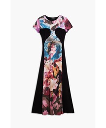 Desigual | フラワープリントハーフスリーブドレス(ワンピース)