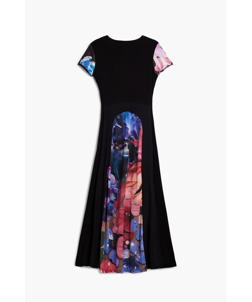 Desigual(デシグアル)の「フラワープリント切り替えロングワンピース(ワンピース・レディース・ブルー・M/S/XL/L/XS)」の2枚目の写真