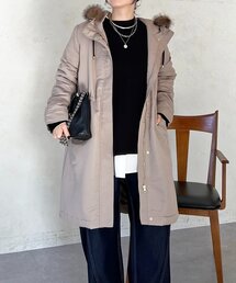 ファー取外しコート