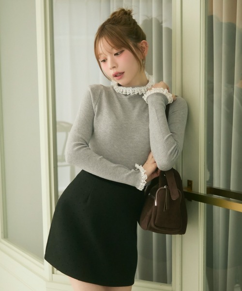 TITTY&CO.(ティティーアンドコー)の「スウェード調ショルダーバッグ(ショルダーバッグ・レディース・ピンク/ブラウン/ベージュ・FREE)」の9枚目の写真