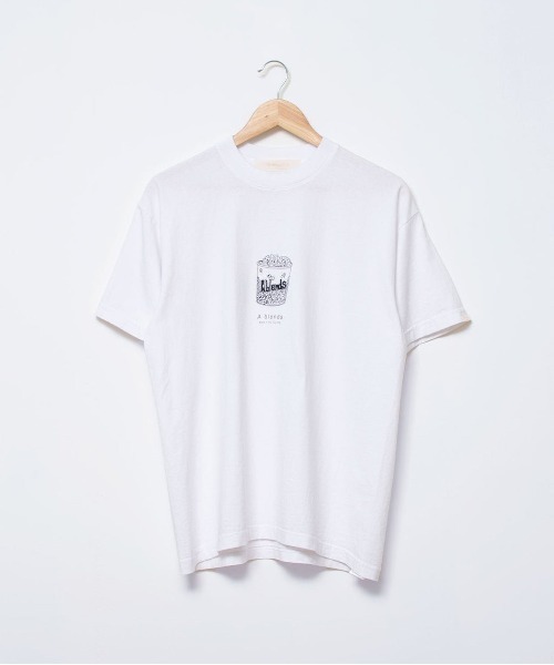 A blends(エイブレンズ)の「"A blends Youth movie dating ""popcorn"" プリントTシャツ"(Tシャツ/カットソー・メンズ・ホワイト・MEDIUM/LARGE)」の4枚目の写真
