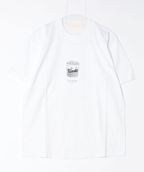 A blends(エイブレンズ)の「"A blends Youth movie dating ""popcorn"" プリントTシャツ"(Tシャツ/カットソー・メンズ・ホワイト・MEDIUM/LARGE)」の7枚目の写真