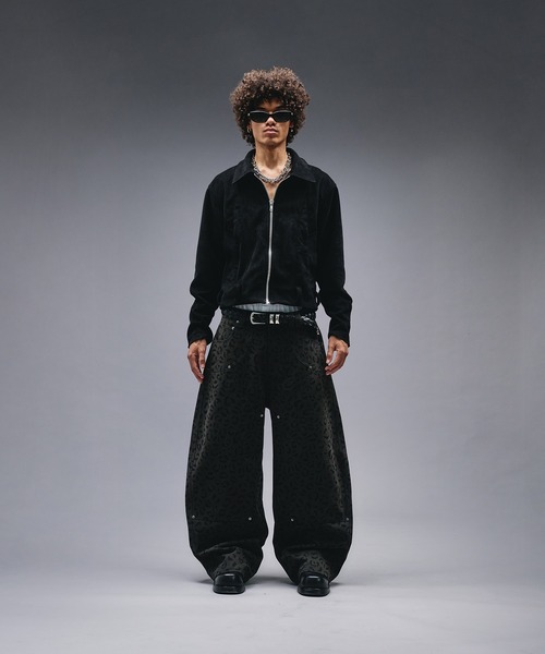 Reopard Double-knee Curve Pants / レオパードダブルニーカーブパンツ