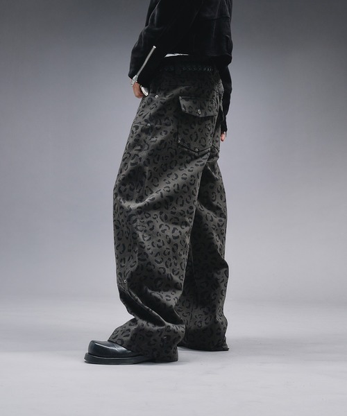 Reopard Double-knee Curve Pants / レオパードダブルニーカーブパンツ