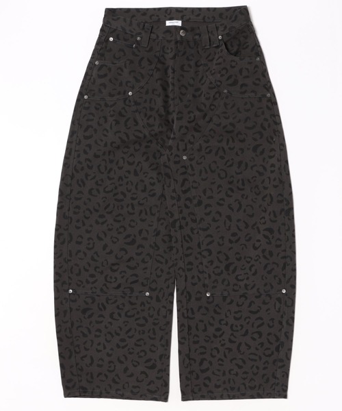 セール】Reopard Double-knee Curve Pants / レオパードダブルニー