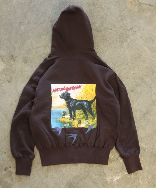 NATAL DESIGN（ネイタルデザイン）の「Lil Guardian SWEAT PARKA（パーカー・メンズ・ネイビー/パープル/チョコ・SMALL/MEDIUM/LARGE/X-LARGE）」の2枚目の写真